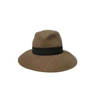 Eric Javits Wool Hat Brown Wide Brim Classic